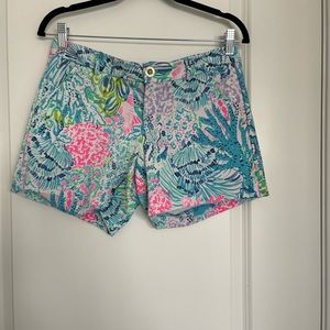 Lilly Pulitzer Callahan Knit Shorts “Sink or Swim” Sz 4